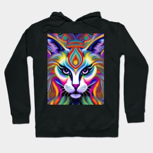 Kosmic Kitty (23) - Trippy Psychedelic Cat Hoodie